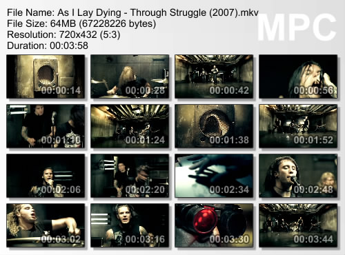 As I Lay Dying - Клипография