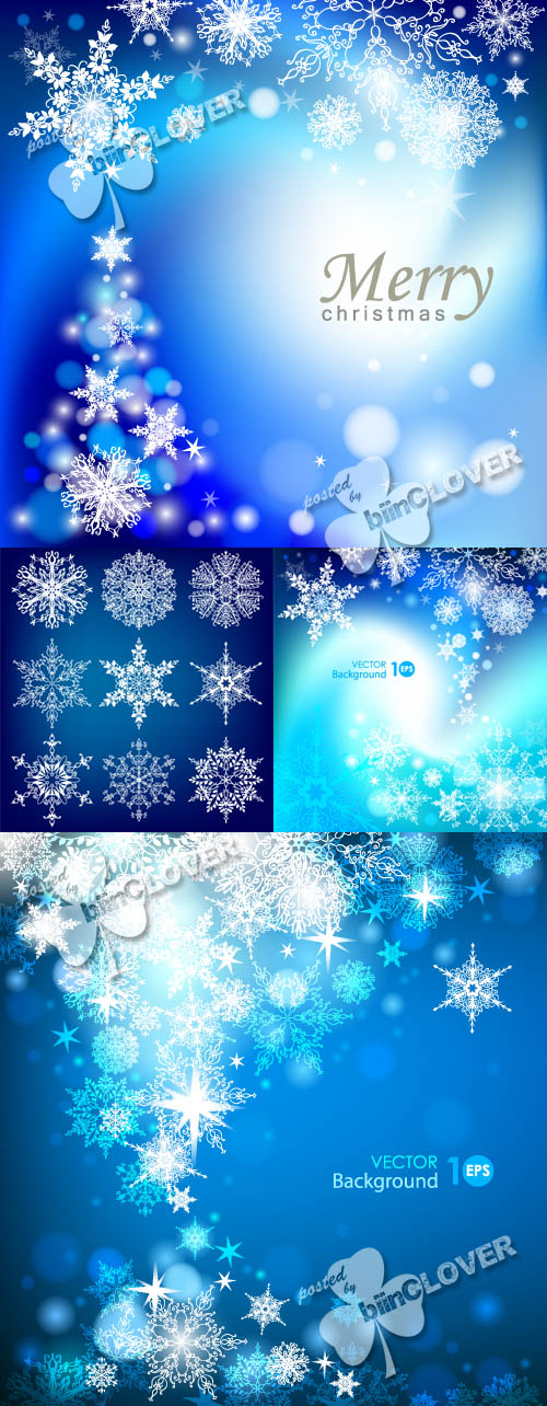 Christmas background and snowflakes 0327