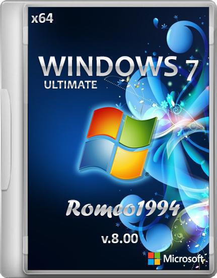 Windows 7 Ultimate by Romeo1994 v.8.00 (x64/RUS/2012)