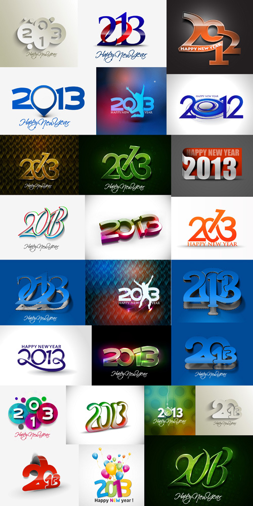 2013 New Year Vector