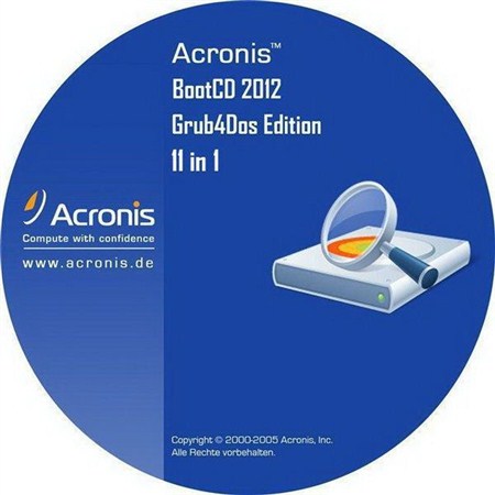 Acronis BootCD Collection 2012 Grub4Dos Edition 11 in 1 v.6 (12.2012)