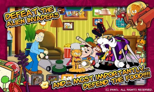 Garfield's Defense. Attack of the Food Invaders (2012/ENG) Android