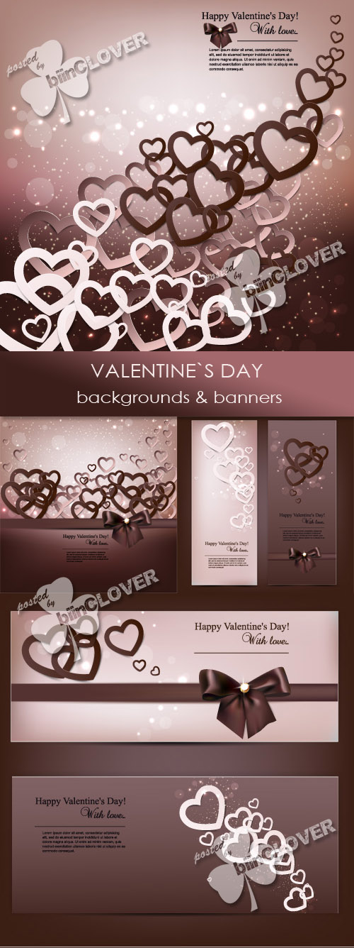 Valentine's Day backgrounds and banners 0350