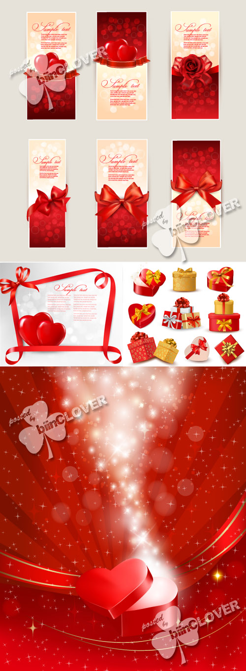 Set of Valentine's day design elements 0356