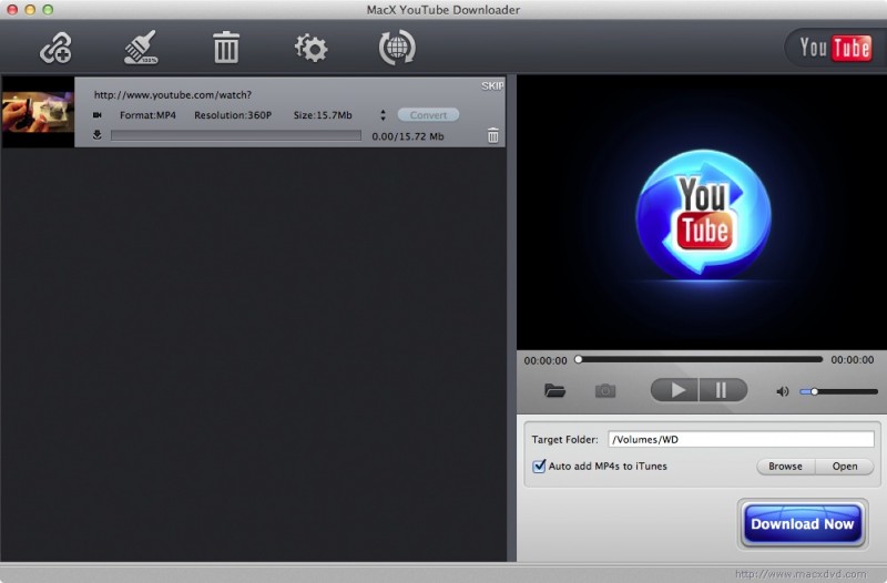 MacX YouTube Downloader - удобный менеджер для скачки видеороликов с YouTube