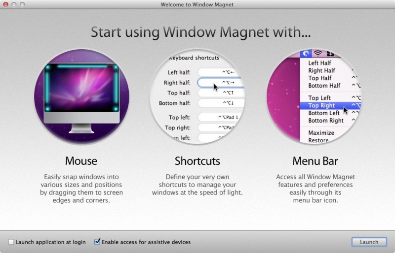 Window Magnet - менеджер окон Mac OS