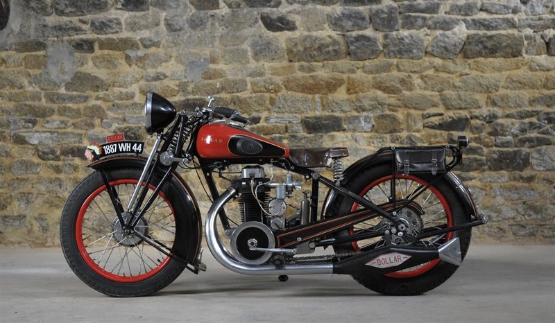 Старинный мотоцикл Dollar S3 1930