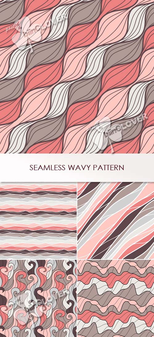 Seamless wavy pattern 0376
