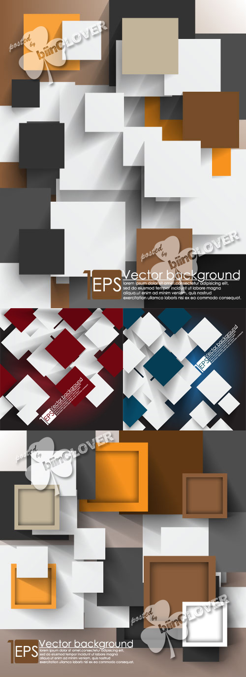 Overlapping squares background 0381