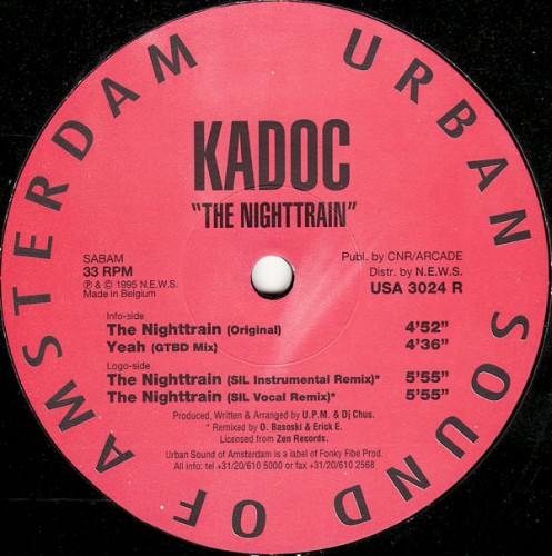 (Progressive House, House) [24 bit / 96 kHz] Kadoc - The Nighttrain (USA 3024 R) Vinyl (1995), FLAC (tracks)