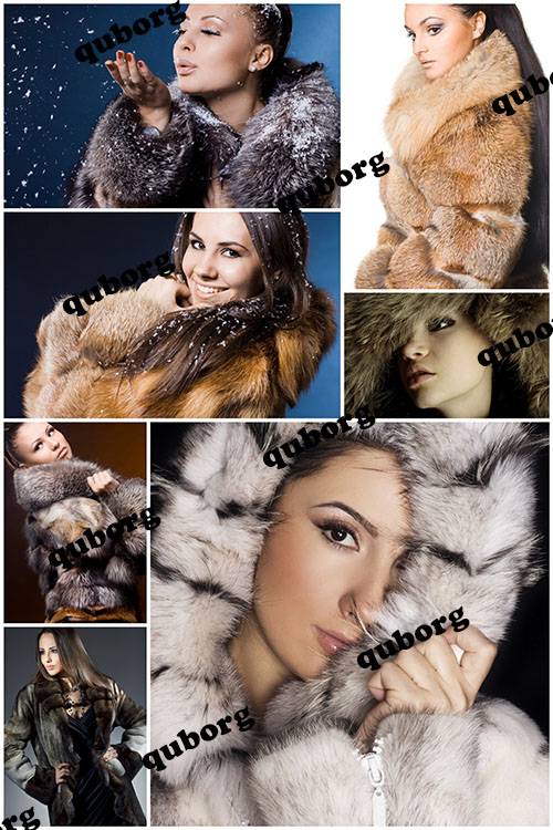 Stock Photos - Girl with Fur Coat
