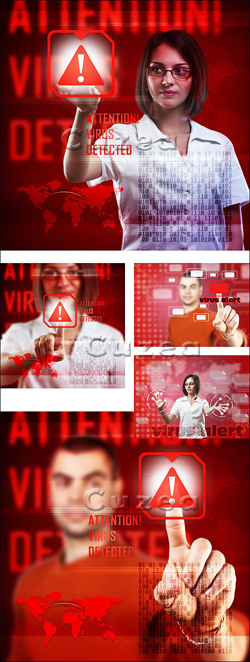  / Virus alert concept - Stock photo