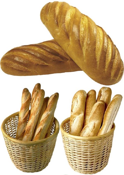 Багет, батон, французский хлеб - фотосток