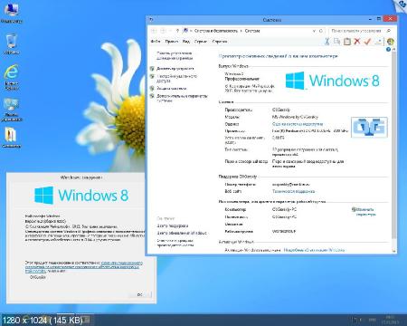 Windows 8 Professional VL Ru by OVGorskiy® 01.2013 (RUS/x64)